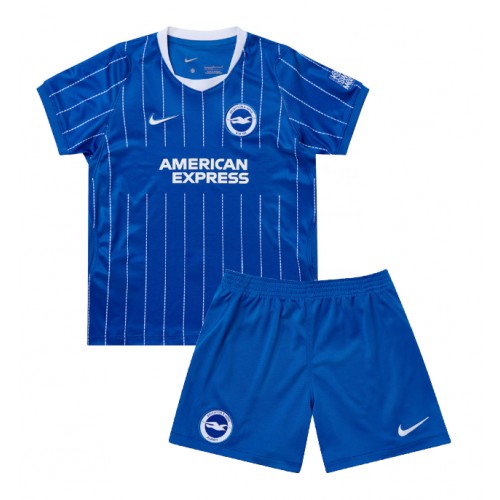 Stroje piłkarskie Brighton Koszulka Podstawowej dla dzieci 2026-27 Krótki Rękaw (+ szorty)